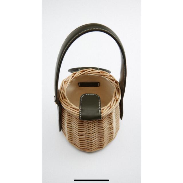 ZARA(ザラ)のZARA ラタンバスケットバック✨ レディースのバッグ(かごバッグ/ストローバッグ)の商品写真