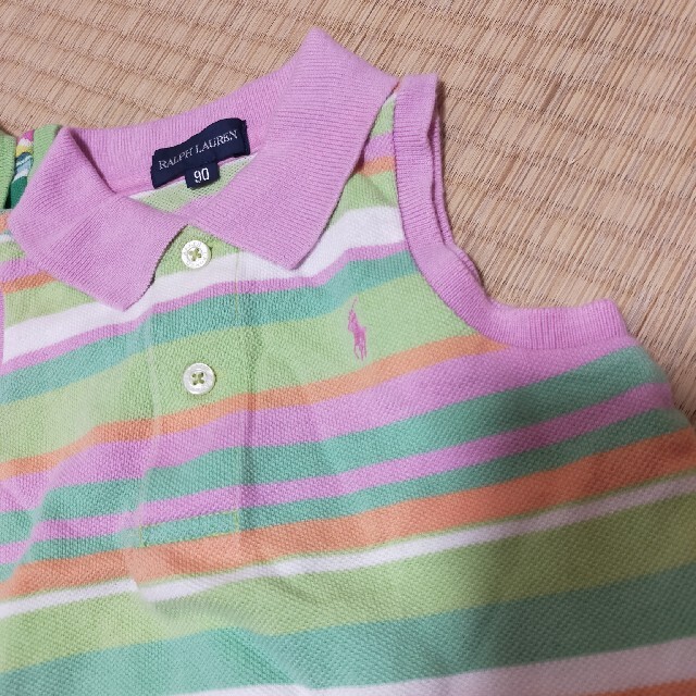 Ralph Lauren(ラルフローレン)のRALPH LAUREN　ノースリーブポロシャツ　２枚まとめて　90 キッズ/ベビー/マタニティのキッズ服女の子用(90cm~)(Tシャツ/カットソー)の商品写真