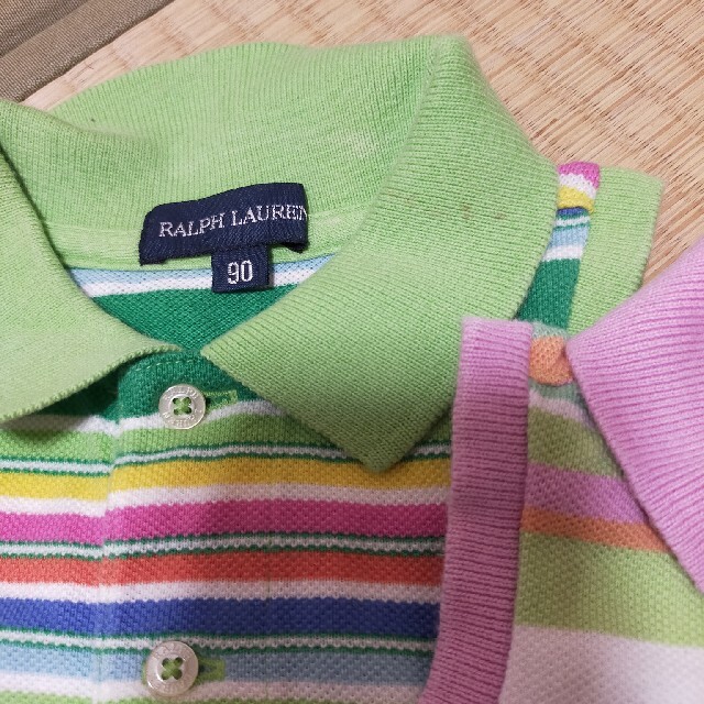 Ralph Lauren(ラルフローレン)のRALPH LAUREN　ノースリーブポロシャツ　２枚まとめて　90 キッズ/ベビー/マタニティのキッズ服女の子用(90cm~)(Tシャツ/カットソー)の商品写真