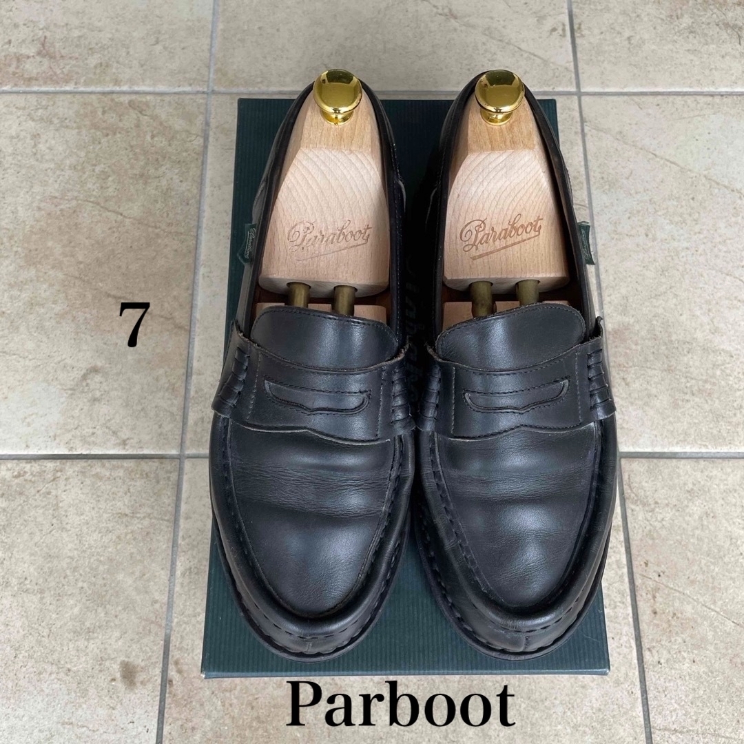 Paraboot(パラブーツ)のParaboot ランス　REIMS NOIR（黒）サイズ7 純正シューツリー付 メンズの靴/シューズ(ドレス/ビジネス)の商品写真