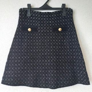 ザラ(ZARA)のZARA　ザラ　スカート　ニット　美品(ミニスカート)