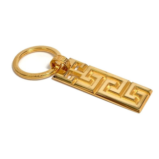 ヴェルサーチ VERSACE グレカ柄 キーリング キーホルダー メタル
