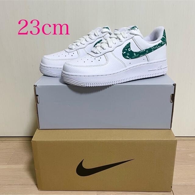 ナイキ エアフォース1 07 ペイズリー AirForce グリーン 消費税無し