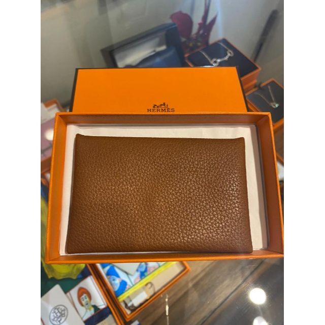 新品未使用 HERMES カードケース カルヴィ ゴールド シルバー金具 | フリマアプリ ラクマ