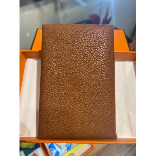 新品未使用 HERMES カードケース カルヴィ ゴールド シルバー金具