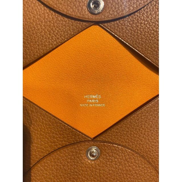 新品未使用 HERMES カードケース カルヴィ ゴールド シルバー金具