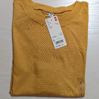 ユニクロ(UNIQLO)のクロップドクールネックT ユニクロ 未着用(Tシャツ(半袖/袖なし))