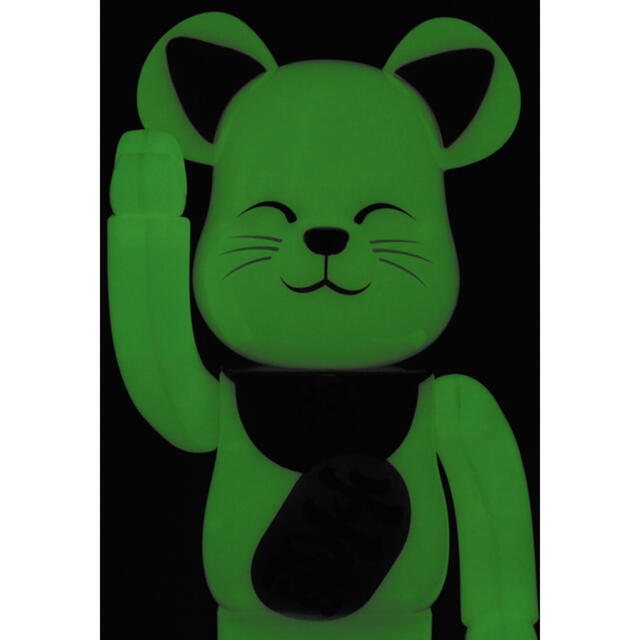 BE@RBRICK 招き猫 蓄光 弐 100％/400%