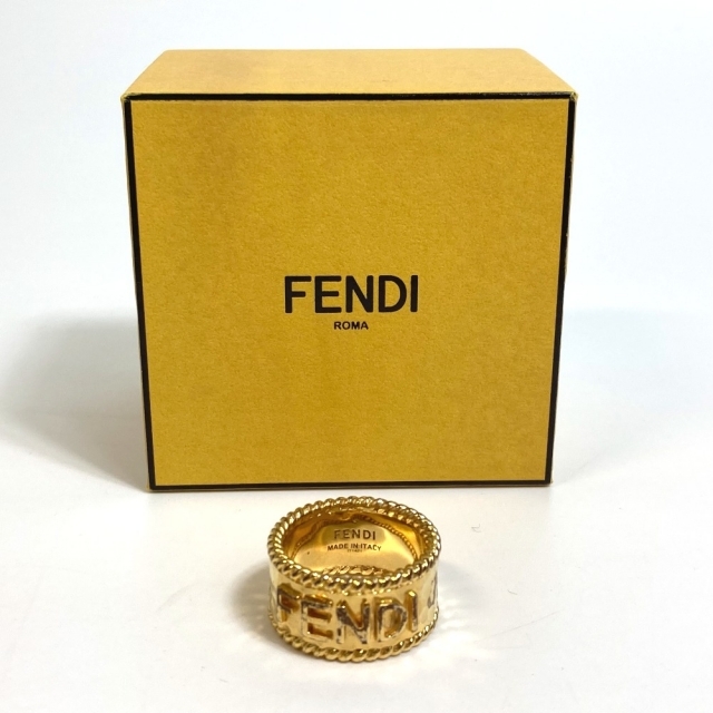 FENDI フェンディ リング Mサイズ ルテニウムカラー