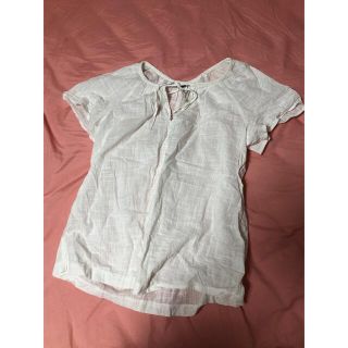 オールドネイビー(Old Navy)のトップス ブラウス old navy オールドネイビー　白　夏物　ノースリーブ(シャツ/ブラウス(半袖/袖なし))