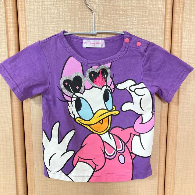 Disney(ディズニー)のディズニーリゾート　デイジー　半袖Tシャツ　80 キッズ/ベビー/マタニティのベビー服(~85cm)(Ｔシャツ)の商品写真