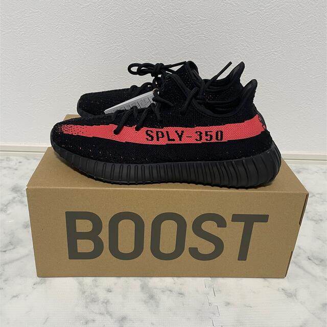 adidas(アディダス)のYEEZY BOOST 350 V2 Core Black/Red 27.5cm メンズの靴/シューズ(スニーカー)の商品写真