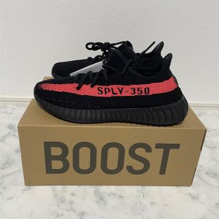 アディダス(adidas)のYEEZY BOOST 350 V2 Core Black/Red 27.5cm(スニーカー)