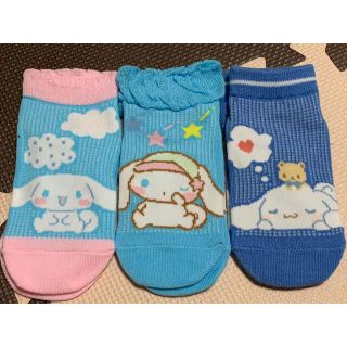 サンリオ(サンリオ)の新品◡̈⃝♡サンリオ　シナモン　柄違い靴下　3足セット(靴下/タイツ)