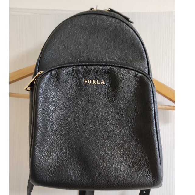 FURLA  フルラ　レザーバッグ 黒フルラ