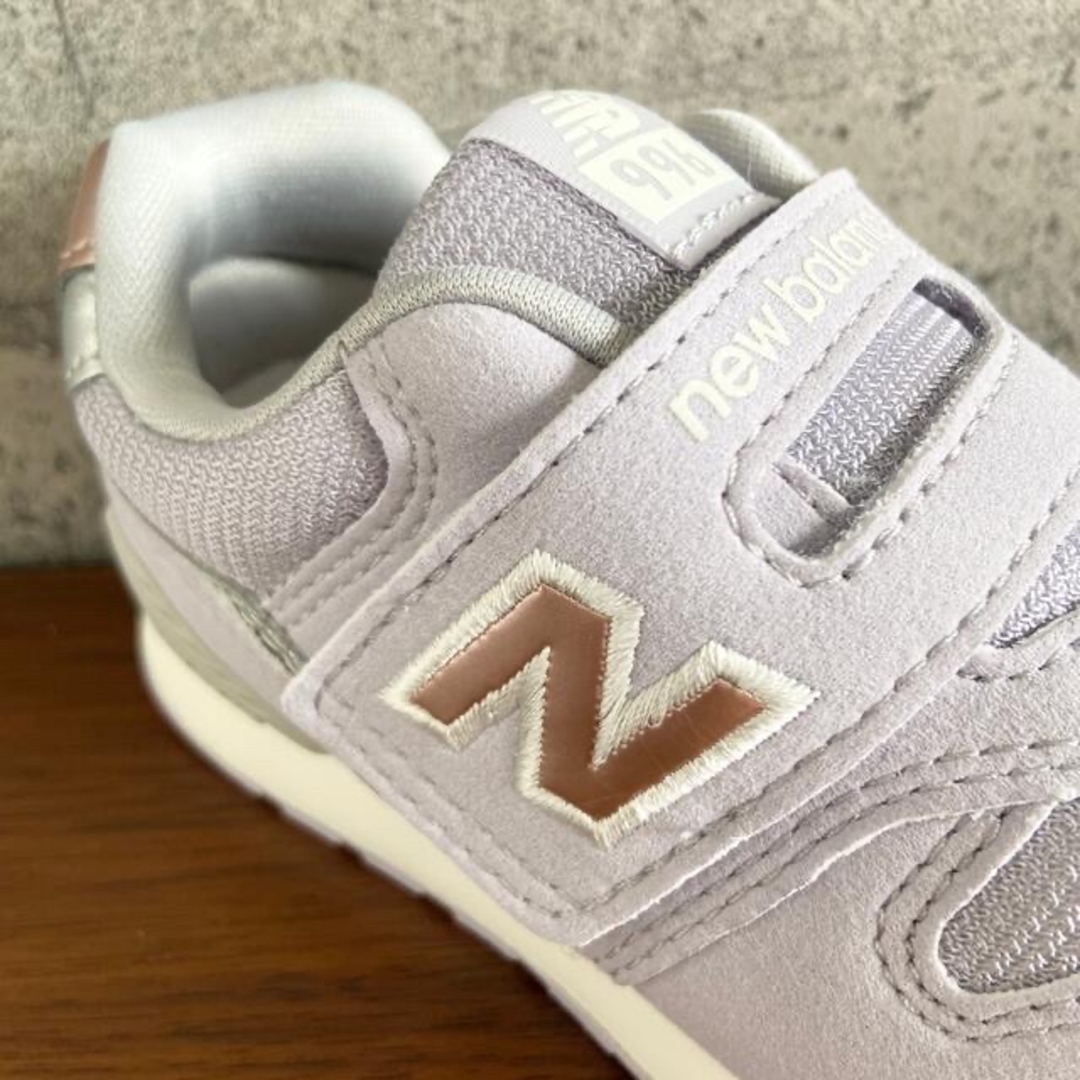 New Balance(ニューバランス)の【新品】14.5センチ ライラック ニューバランス スニーカー キッズ キッズ/ベビー/マタニティのキッズ靴/シューズ(15cm~)(スニーカー)の商品写真