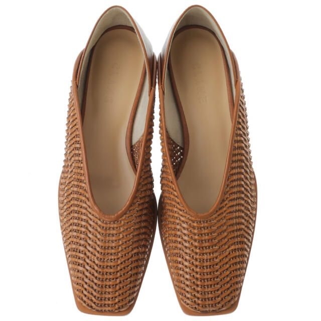 CLANE(クラネ)のむぎちゃむ様専用【CLANE】2WAY MESH FLAT SHOES　キャメル レディースの靴/シューズ(サンダル)の商品写真