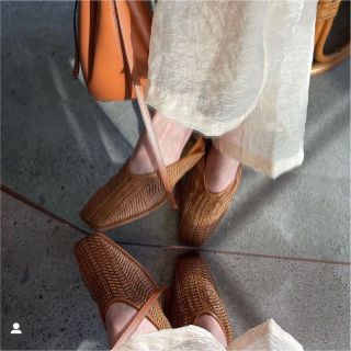 クラネ(CLANE)のむぎちゃむ様専用【CLANE】2WAY MESH FLAT SHOES　キャメル(サンダル)