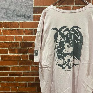 ディズニー(Disney)のM133 ディズニー ミッキーマウス プリントTシャツ バックプリントT 古着T(Tシャツ/カットソー(半袖/袖なし))