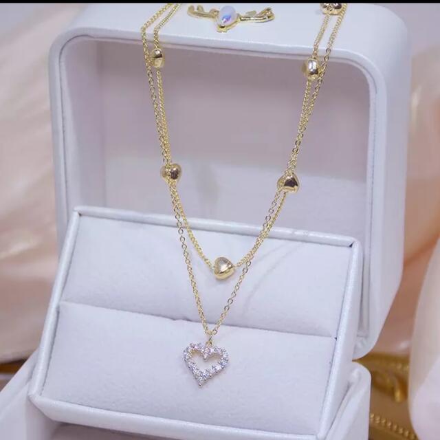 ♡ heart chain necklace ♡ レディースのアクセサリー(ネックレス)の商品写真