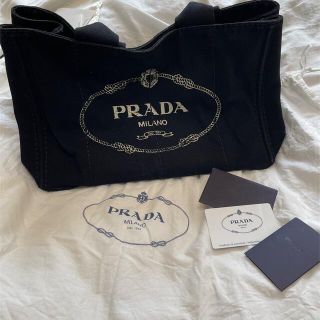 【PRADA】プラダ カナパ 2Wayバック コットンキャンバス ブラックシルバー金具 1BG439/hm09144tm