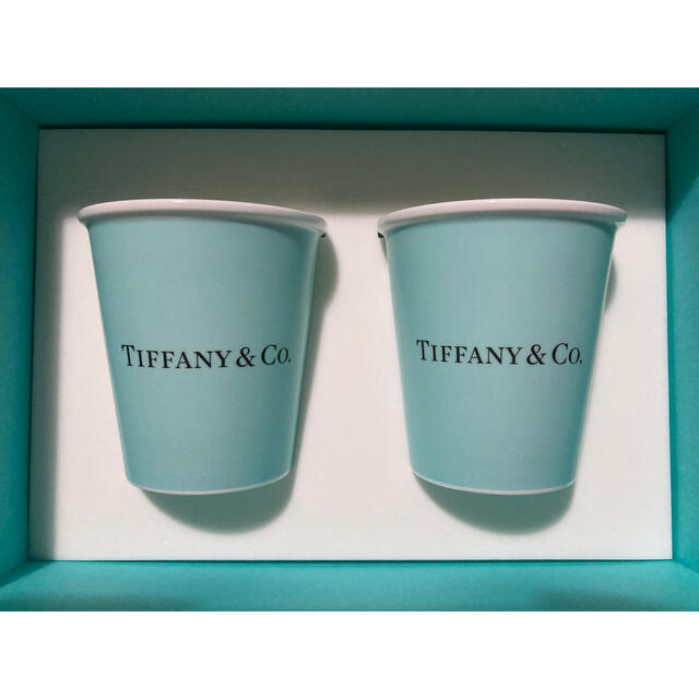 TIFFANY ティファニー ボーンチャイナ ペーパーカップ ペア 1