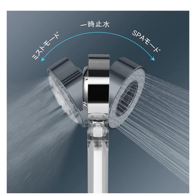 【即日発送】シャワーヘッド 節水 塩素除去 3段階調整 浄水シャワー インテリア/住まい/日用品の日用品/生活雑貨/旅行(タオル/バス用品)の商品写真