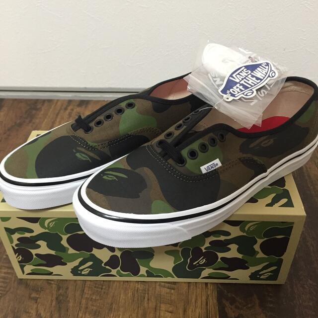 VANS BAPE 1ST CAMO AUTHENTIC 8.5 別注 エイプ