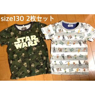 マザウェイズ(motherways)のmotherwaysマザウェイズ  スターウォーズ 半袖Tシャツ2枚セット130(Tシャツ/カットソー)