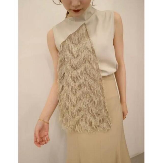 Acka original fringe knit long vest