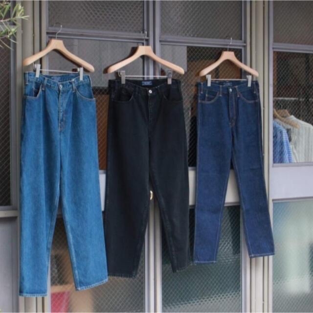 【1ldk】5 POCKET WIDE TAPERED DENIM PANTS