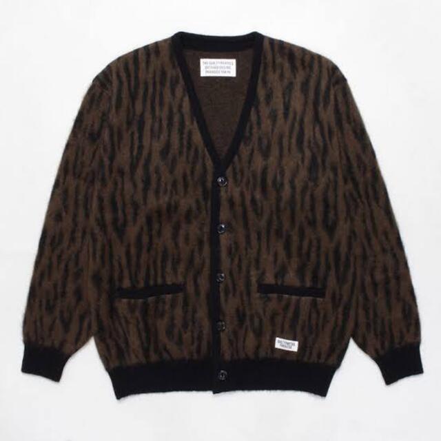 トップスwacko maria leopard mohair cardigan