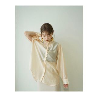 トゥデイフル(TODAYFUL)のacka slit sheer shirt(シャツ/ブラウス(長袖/七分))