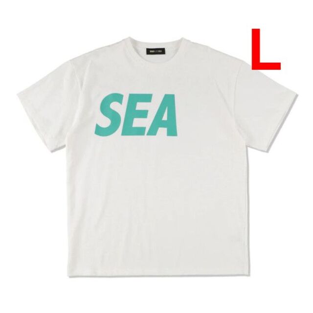 WIND AND SEA ロゴTシャツ ホワイトミント Lサイズ