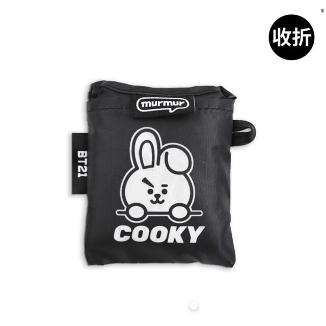 BT21(ビーティーイシビル)のBT21 台湾限定品　エコバッグ コンビニサイズ　スペースタイプ🐰COOKY レディースのバッグ(エコバッグ)の商品写真