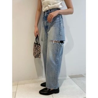 moussy - THIGH SLIT LOOSE STRAIGHT moussyの通販 by angie's