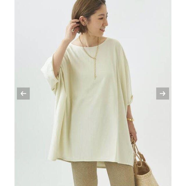 Plage(プラージュ)のPlage sweat drape Tシャツ　ホワイトA メンズのトップス(Tシャツ/カットソー(半袖/袖なし))の商品写真