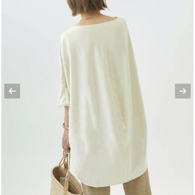 Plage(プラージュ)のPlage sweat drape Tシャツ　ホワイトA メンズのトップス(Tシャツ/カットソー(半袖/袖なし))の商品写真