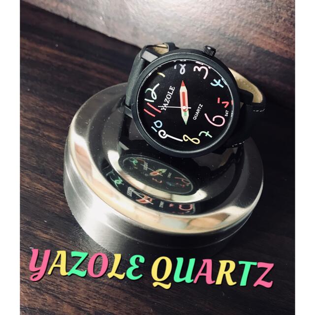 海外お洒落ファッション【YAZOLE QUARTZ】マルチカラー 腕時計
