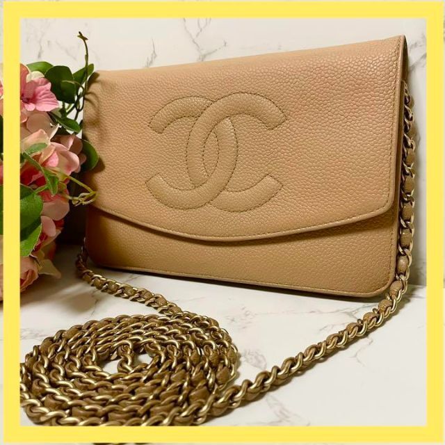 CHANEL - ⭐️美品⭐️ シャネル キャビアスキン チェーンウォレット