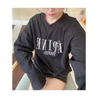 epine エピヌ　パリスビッグロングTシャツ ブラック