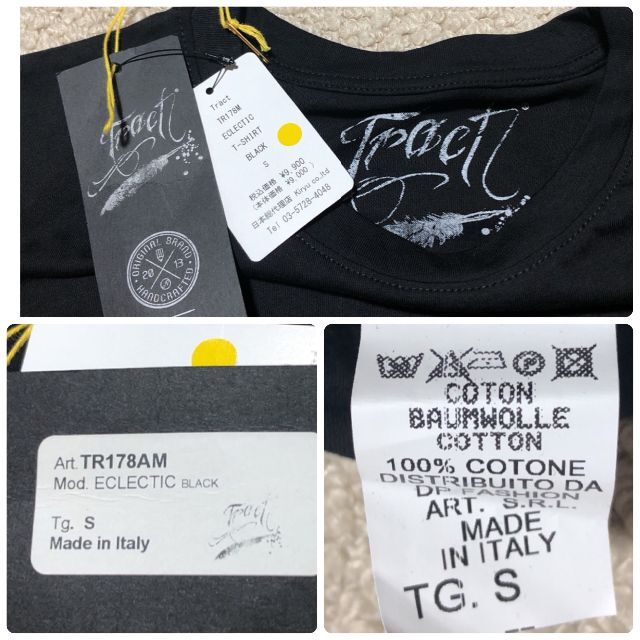 Tract Tシャツ S/トラクト プリント カットソー ELECTIC 未使用 メンズのトップス(Tシャツ/カットソー(半袖/袖なし))の商品写真