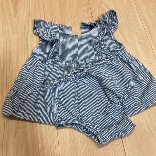 ギャップ(GAP)のGAP ノースリーブワンピース　インナーパンツ付き　70(ワンピース)