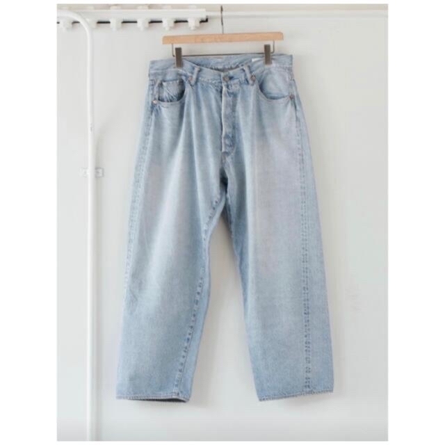 comoli 21ss デニム ブリーチ denim bleach サイズ1メンズ