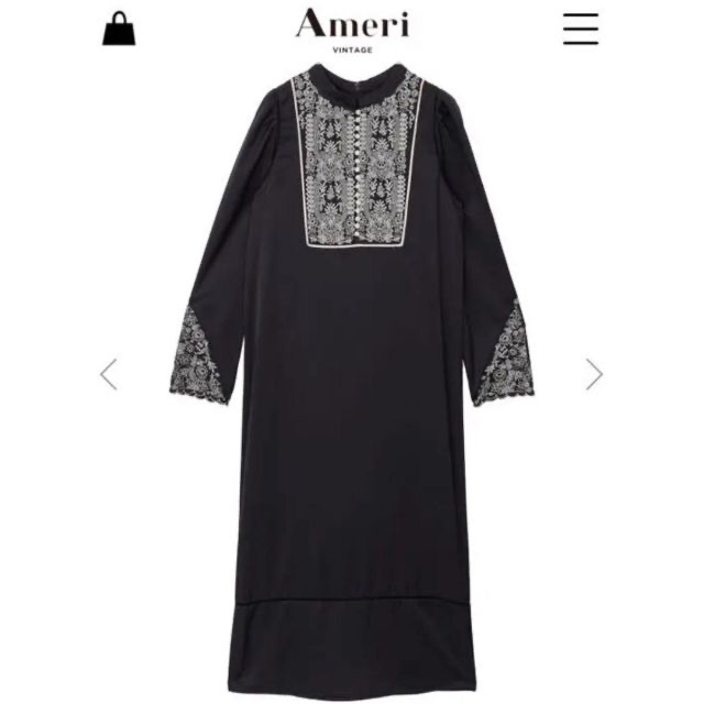 【AmeriVINTAGE】ELFIN EMBROIDERY CAFTAN DR