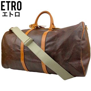 エトロ バッグの通販 1,000点以上 | ETROのレディースを買うならラクマ 【廃番】 美品 エトロ ハンドバッグ ペイズリー クロコ ペガソ ハラコ ブラウン ハンドバッグ