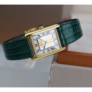 カルティエ(Cartier)の専用 美品 カルティエ マスト タンク スリーカラーゴールド ストライプ LM(腕時計(アナログ))