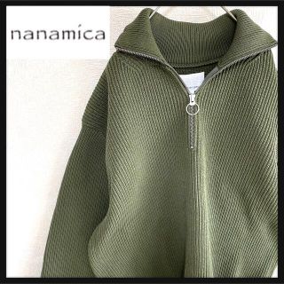 ナナミカ(nanamica)の美品♪ナナミカ ハーフジップリブニット☆伸縮厚手生地 日本製(ニット/セーター)