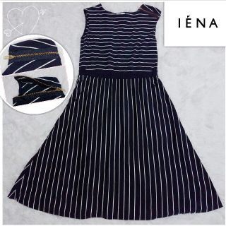 イエナ(IENA)のIENA イエナ ボーダー ノースリーブ ワンピース(ひざ丈ワンピース)