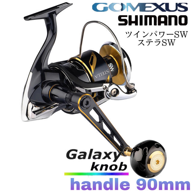 SHIMANO(シマノ)のゴメクサス　/パワーハンドル/チタンノブ/シマノ　ツインパワーSW8000 スポーツ/アウトドアのフィッシング(リール)の商品写真